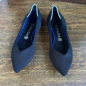 Rothy's Elegant Black Pointed Flats